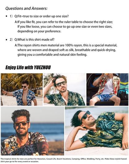 Summer Fashion Men's Suit Elegant Plant Printing Pattern Short-sleeved Lapel Shirt And Drawstring Shorts Leisure Two-piece Suit