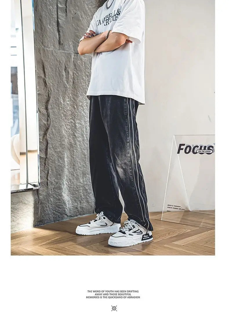 Mens Shoes Fashion Outdoor Casual Shoes Lace Up Platform Skateboard Shoe Training Shoes for Men Non Slip Sneaker Tenis Masculino