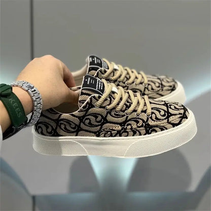 Men's Shoes Spring New Versatile Canvas Shoes Low Cut Casual Board Shoes Design Sense Sports Shoe Sneakers Men Zapatos Casuales