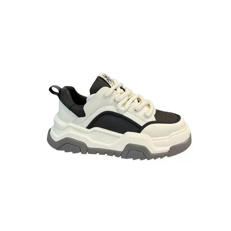 Designer Style Men Shoes White Comfortable Thick Platform Sneakers Fashion Casual Shoes Men 2025 New Brand Sports Trainers Tenis