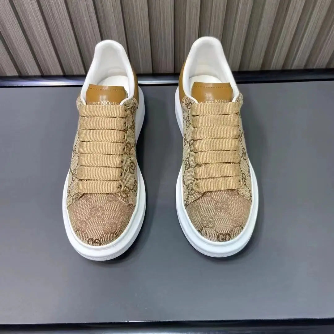 2025 new casual men's shoes, breathable and height increasing, versatile canvas shoes, trendy and casual