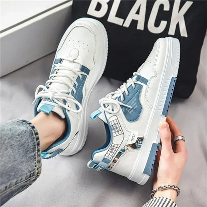 2025 Fashion Men Casual Platform Sneakes LaceUp Trainers Student Sneakes Mens Vulcanized Shoes Tennis Sneakers