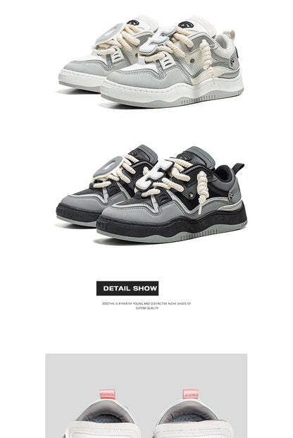 Sneakers For Men Vulcanized Shoes Casual Shoes Lace Up Skateboard Breathable Comfortable Outdoor Running Sport Shoes Male 39-44