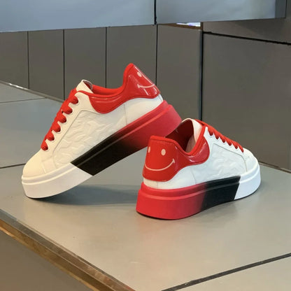Casual Men Shoes 2024 Spring New Breathable Versatile Thick Bottom Heightening White Shoes Trend Sneakers Sapato Masculino