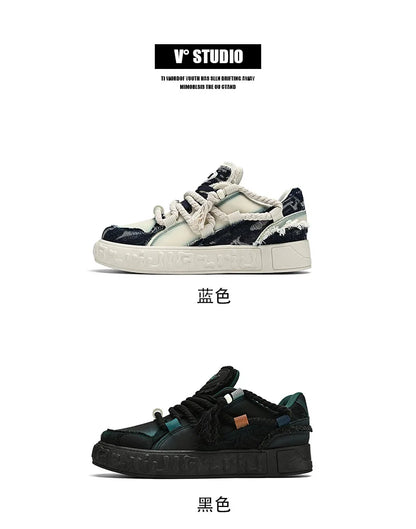 New Fashion Rope Chunky Sneakers Men's Casual Aesthetic Walking Shoes Man Stylish Vulcanize Trainer Male Brand Skateboard Shoes