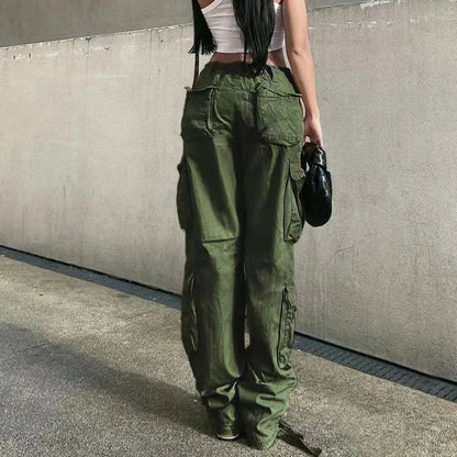 Outdoor Activities L Light Grey Baggy Cargo Pants Fashion Vintage Women Trousers Casual Women's Pants Ideal For Vacation
