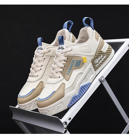 2025 summer new all-in-one fashion leisure sports youth thick sole fashion shoes small white shoes men's board shoes light