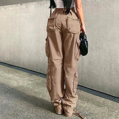 Outdoor Activities L Light Grey Baggy Cargo Pants Fashion Vintage Women Trousers Casual Women's Pants Ideal For Vacation