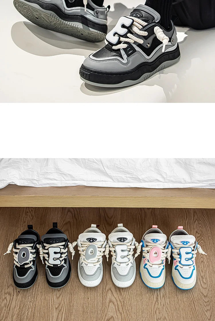 Sneakers For Men Vulcanized Shoes Casual Shoes Lace Up Skateboard Breathable Comfortable Outdoor Running Sport Shoes Male 39-44
