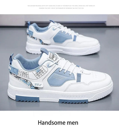 2025 Fashion Men Casual Platform Sneakes LaceUp Trainers Student Sneakes Mens Vulcanized Shoes Tennis Sneakers
