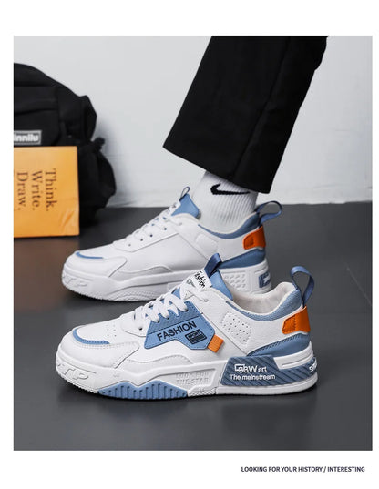 2025 summer new all-in-one fashion leisure sports youth thick sole fashion shoes small white shoes men's board shoes light