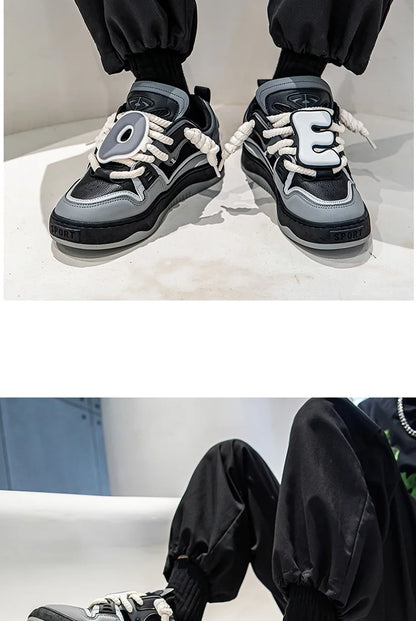 Sneakers For Men Vulcanized Shoes Casual Shoes Lace Up Skateboard Breathable Comfortable Outdoor Running Sport Shoes Male 39-44