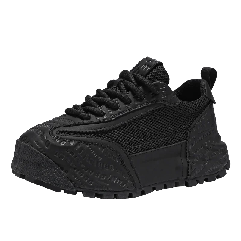 New Mens Shoes Large Size Breathable Sneakers Breathable Composite Seiko Upper Thickened Anti-slip Wear-resistant Soles Shoe