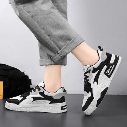 Autumn Men's Comfortable Sneakers Trendy Lace-up Platform Shoes 2025 New Men's Lightweight Casual Sneakers Zapatillas Hombre