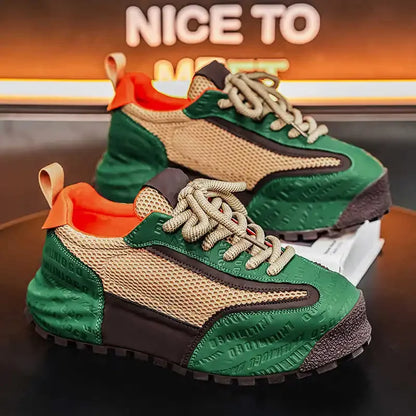Without Heels Round Foot Retro Shoes Men Dress Casual Dress Men's Shoes Sneakers Sport Bity Latest Tenisse Tenisse Shors