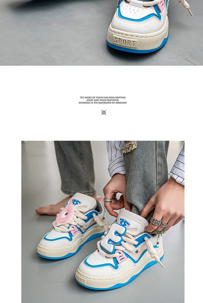 Sneakers For Men Vulcanized Shoes Casual Shoes Lace Up Skateboard Breathable Comfortable Outdoor Running Sport Shoes Male 39-44