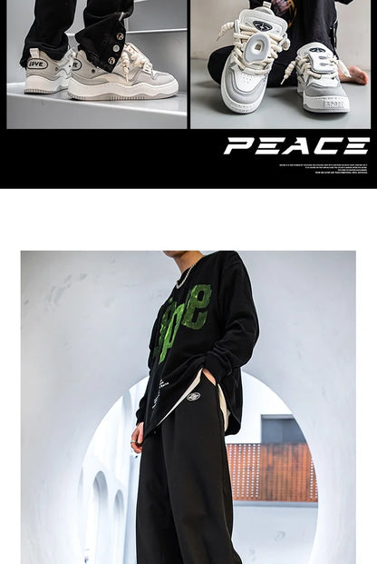 Sneakers For Men Vulcanized Shoes Casual Shoes Lace Up Skateboard Breathable Comfortable Outdoor Running Sport Shoes Male 39-44