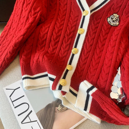 New 2024 Autumn Winter Cashmere Top Women V Neck Pullover Warm Knitwear Jumper Woman Clothes Twist Outwear Knited Tops Women