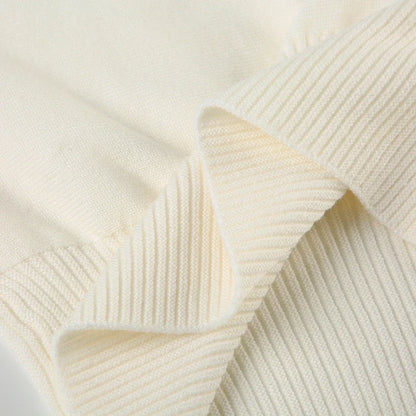 Solid Off-Shoulder Sweater Loose Slash Neck Long Sleeve Knitted Pullovers Women Autumn Winter Fashion Casual Lady