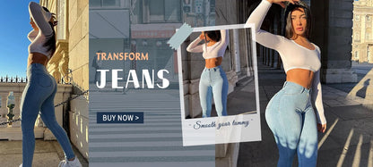 Streetwear Stretch Jeans Female High Waisted Trousers Womens Denim High Quality Clothing Luxury Ladies Skinny Pants Multi Color