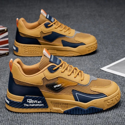 Men's Casual Sports Shoes Low-Top Fashion Trend Mesh Men Skateboard Shoes New 2025 Summer Outdoor Sports Shoes Tenis Masculino
