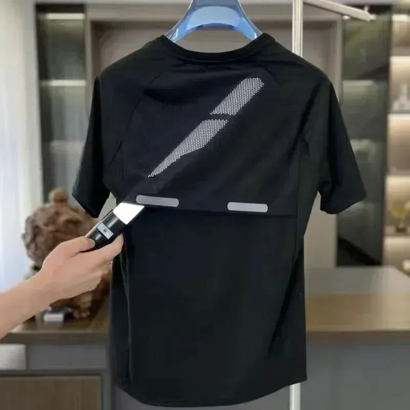 Summer cool feeling casual men's golf suit sports shirt and pants 2-piece quick drying breathable popular quality golf clothing