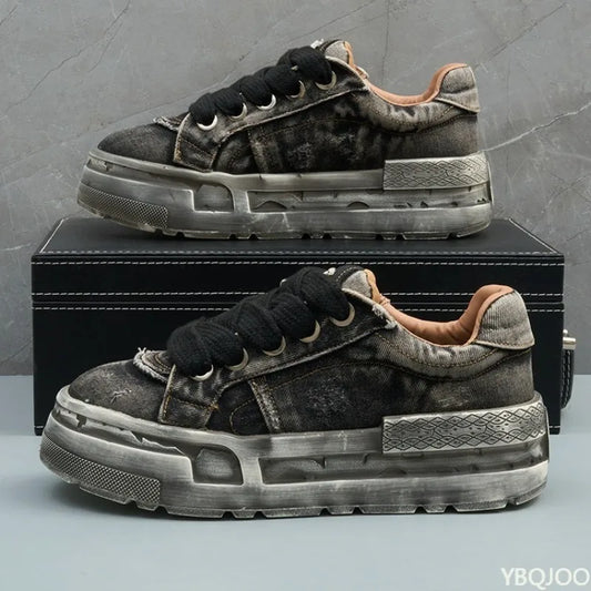 Spring and Autumn New Fashionable Anti slip and Wear resistant Men's Vulcanized Shoes Canvas Casual Sports Men's Board Shoes