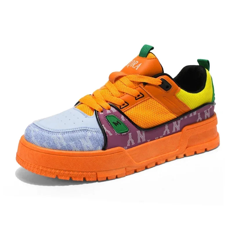 2025 New Spring Shoes for Men Thick Soles Increase Board Shoes All Casual Sports Shoes Fashion Trend Ins Men Board Shoes