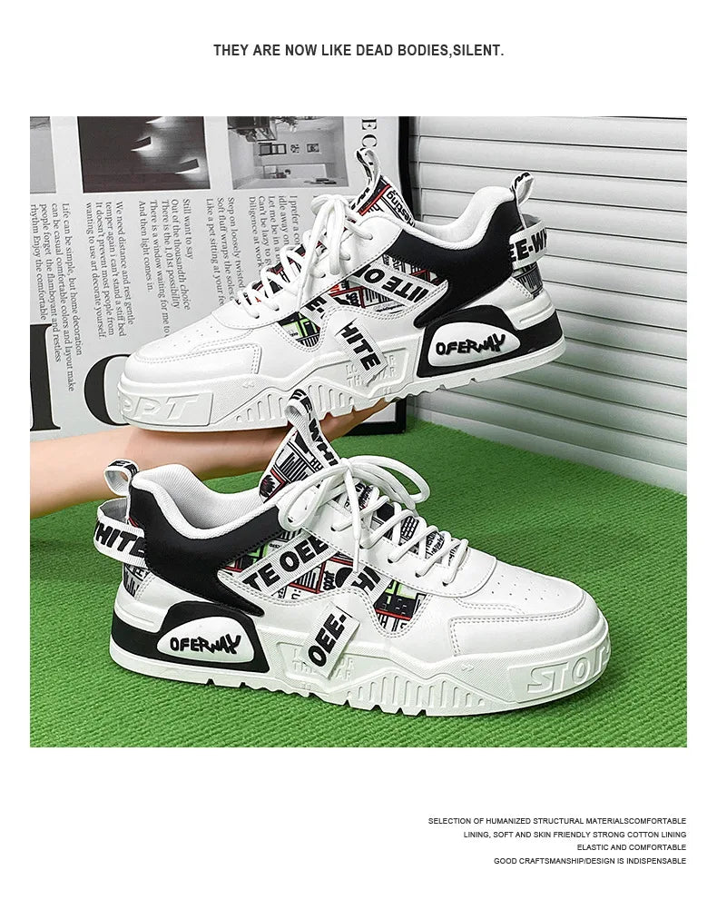 High Quality Men's Casual Shoes  Luxury Male Sneaker Outdoor Fashion Skateboard Shoes Running Platform Designer Vulcanized Shoes