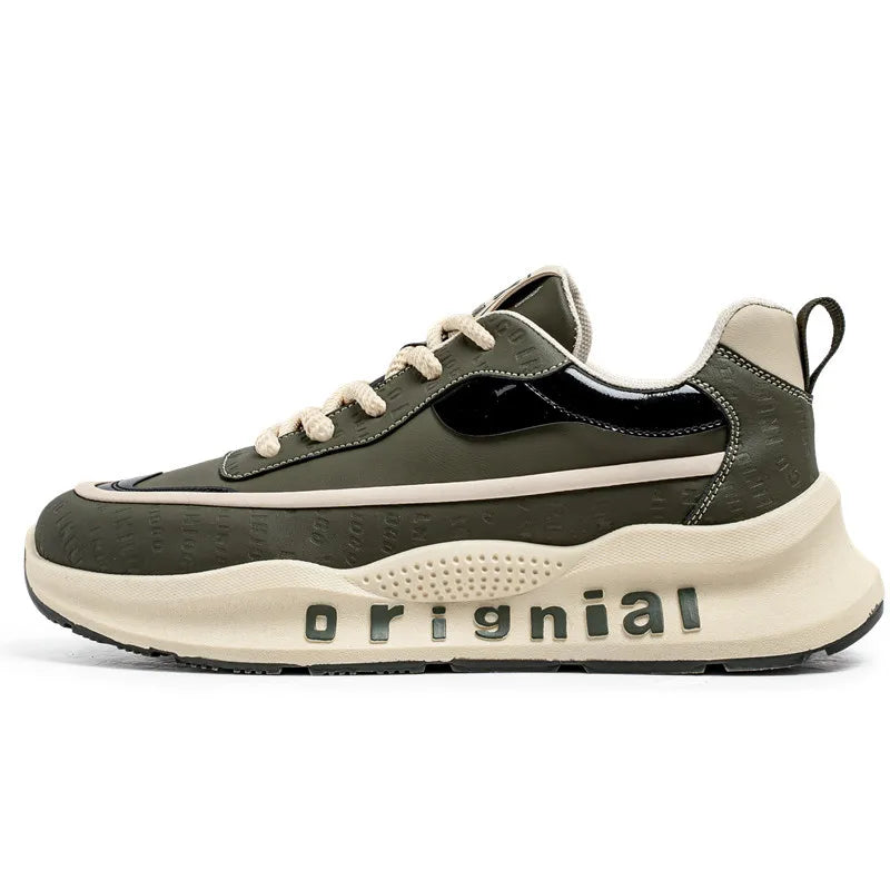 New Sneakers Men Wear Resistant Anti Slip Breathable Running Shoes Thick Soled Height Boosting Casual Shoes Zapatos Para Hombres