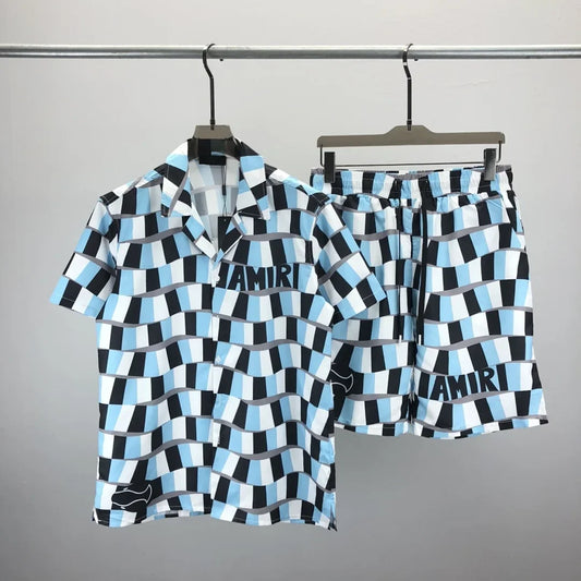 Summer Versatile 3D Print Men's Short Sleeve Hawaiian Shirt Shorts Set Casual Comfortable Unisex Clothing Cheap Y2k Clothes