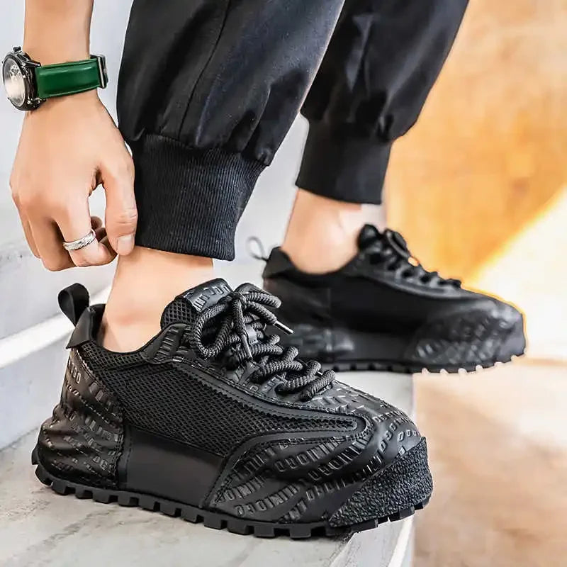 Without Heels Round Foot Retro Shoes Men Dress Casual Dress Men's Shoes Sneakers Sport Bity Latest Tenisse Tenisse Shors