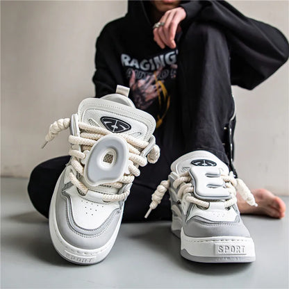Sneakers For Men Vulcanized Shoes Casual Shoes Lace Up Skateboard Breathable Comfortable Outdoor Running Sport Shoes Male 39-44