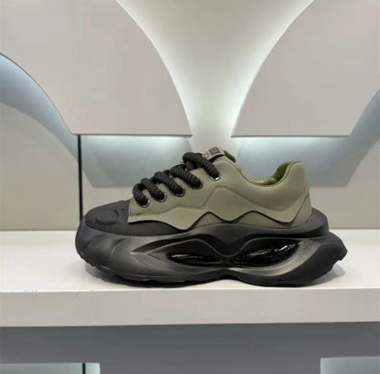 Thick Sole Men Chunky Sneakers Outdoor Wear-resistant Male Trends 2025 New Mens Casual Shoes Fashion Comfort Anti Slip Vulcanize
