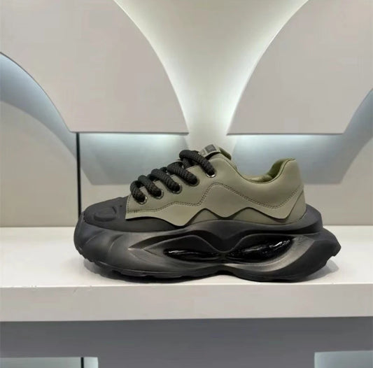 Thick Sole Men Chunky Sneakers Outdoor Wear-resistant Male Trends 2025 New Mens Casual Shoes Fashion Comfort Anti Slip Vulcanize