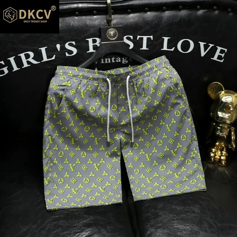 2025 3d New Men's Quick-drying Luxury Brand Shorts High-end Comfortable Casual Sports Breathable Shopping Casual Men's Shorts