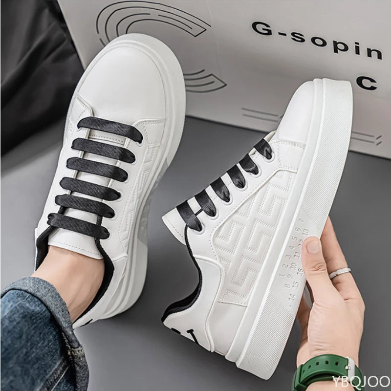 New Men's Breathable Shoes Versatile thick soled Sneakers Outdoor Casual non slip Loafers Fashion comfortable Male shoes Homme