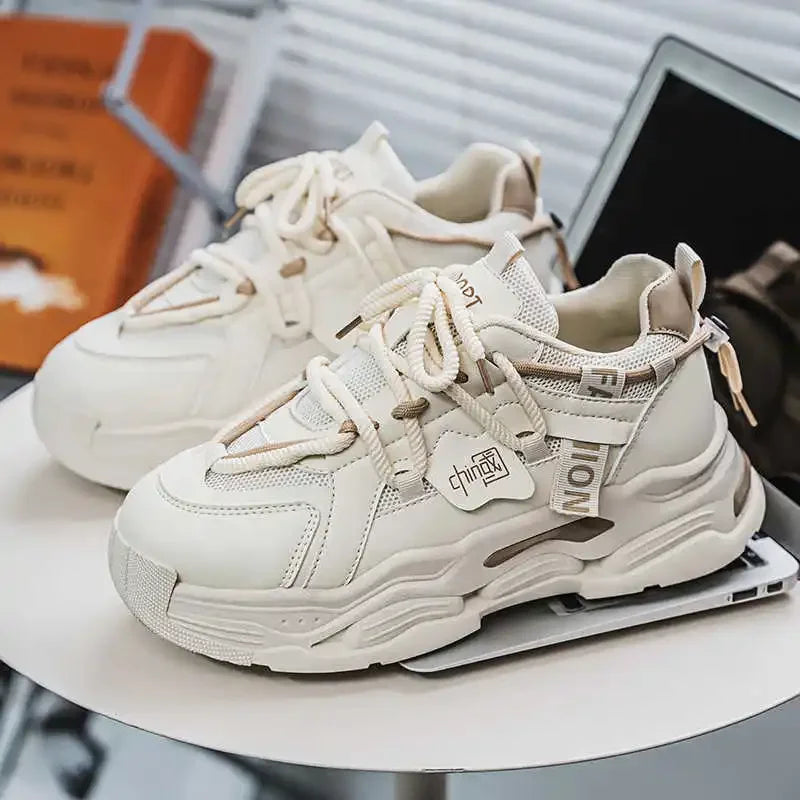 Flat-heeled Height Increasing Man's Boots Size 47 Booties Sneakers Shoes Casual Sneakers Sports Wide Foot Trending