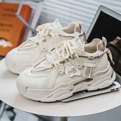 Flat-heeled Height Increasing Man's Boots Size 47 Booties Sneakers Shoes Casual Sneakers Sports Wide Foot Trending