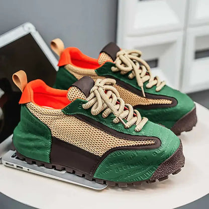Without Heels Round Foot Retro Shoes Men Dress Casual Dress Men's Shoes Sneakers Sport Bity Latest Tenisse Tenisse Shors