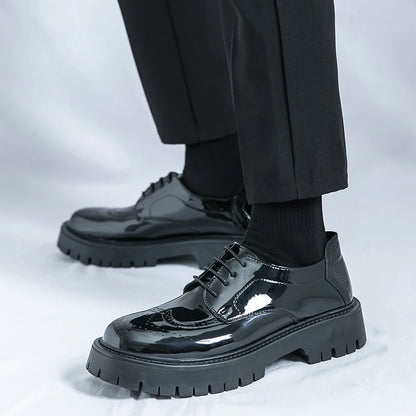 Men's Loafers Luxury Brand Leather Dress Shoes Breathable Slip-On Solid Formal Casual Shoes Handmade Designer Men Shoes Mocassin