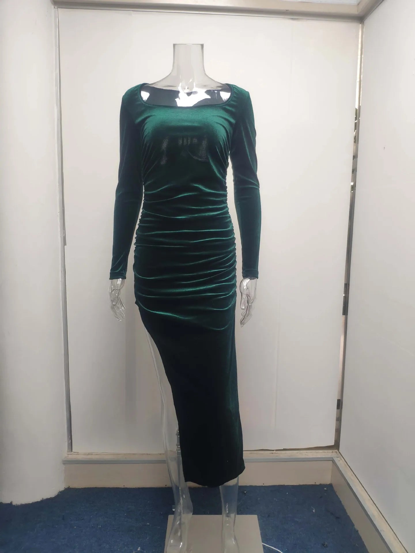 Dress Women Summer 2022 Women Europe New Split Sense Pure Color Led High Waist Dresses Casual Vestidos OLNAL8752