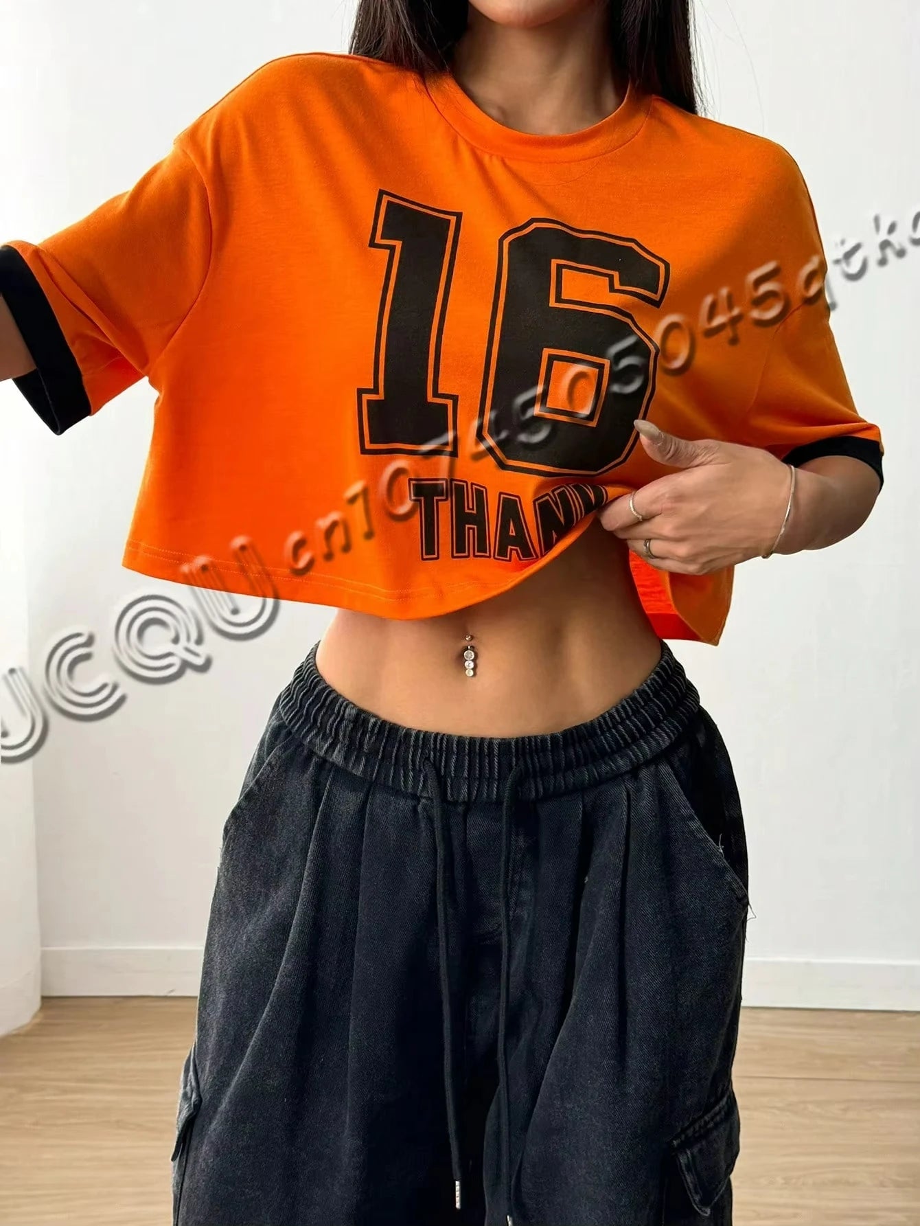New Number 16 Women's Short Sleeve T-Shirt Casual Crew Neck Summer Women's Sport Short T-shirt Tops Tee Racing T-shirt