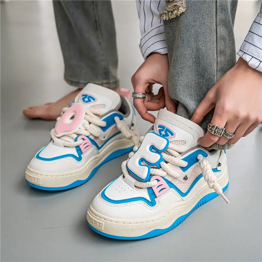 Sneakers For Men Vulcanized Shoes Casual Shoes Lace Up Skateboard Breathable Comfortable Outdoor Running Sport Shoes Male 39-44