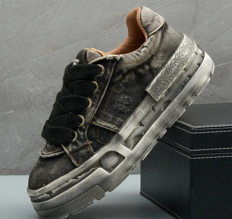 Spring and Autumn New Fashionable Anti slip and Wear resistant Men's Vulcanized Shoes Canvas Casual Sports Men's Board Shoes