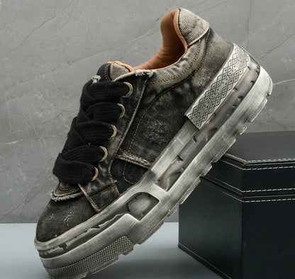 Spring and Autumn New Fashionable Anti slip and Wear resistant Men's Vulcanized Shoes Canvas Casual Sports Men's Board Shoes