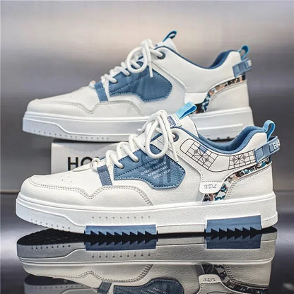 2025 Fashion Men Casual Platform Sneakes LaceUp Trainers Student Sneakes Mens Vulcanized Shoes Tennis Sneakers