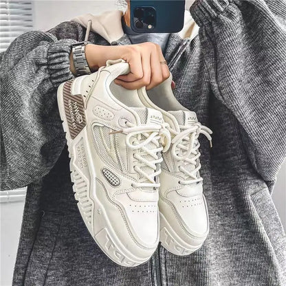 Mens Shoes Fashion Outdoor Casual Shoes Lace Up Platform Skateboard Shoe Training Shoes for Men Non Slip Sneaker Tenis Masculino