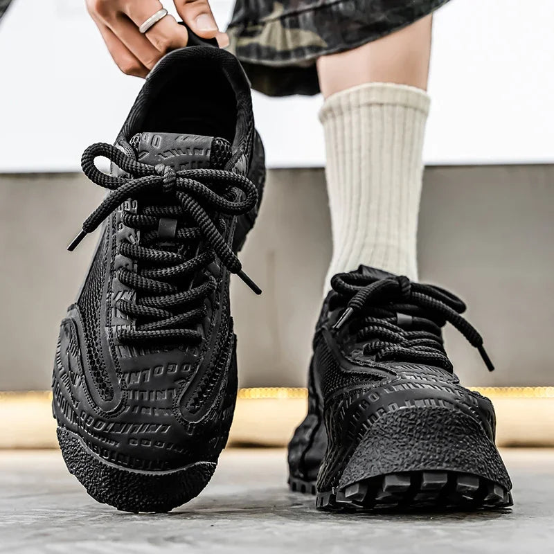 Men's Motorcycle Spring New Trendy Sneakers Comfortable and Breathable Men's Shoes