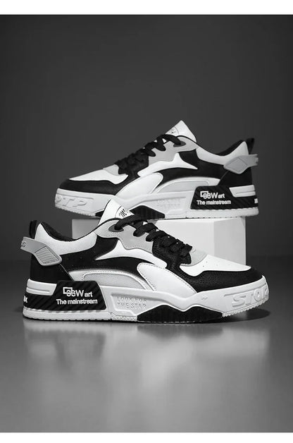 Autumn Men's Comfortable Sneakers Trendy Lace-up Platform Shoes 2025 New Men's Lightweight Casual Sneakers Zapatillas Hombre